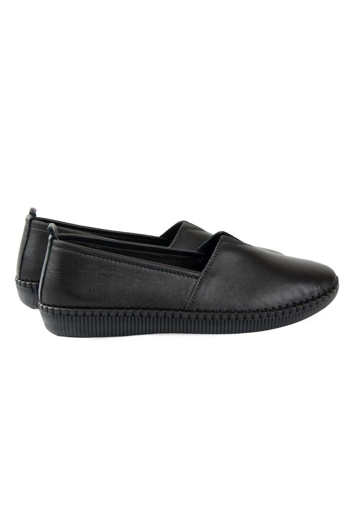 Pegia Women's Genuine Leather Shoe DG6097  - Black