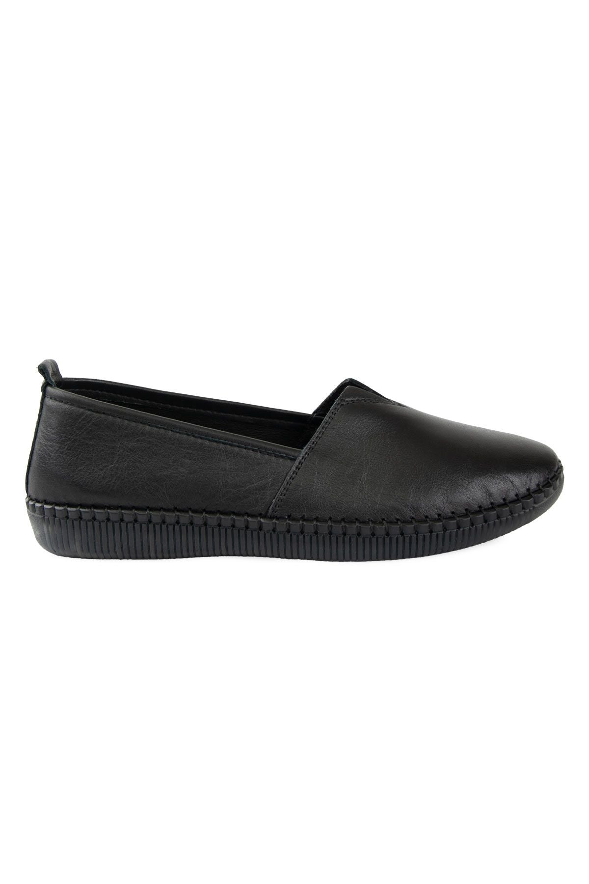 Pegia Women's Genuine Leather Shoe DG6097  - Black