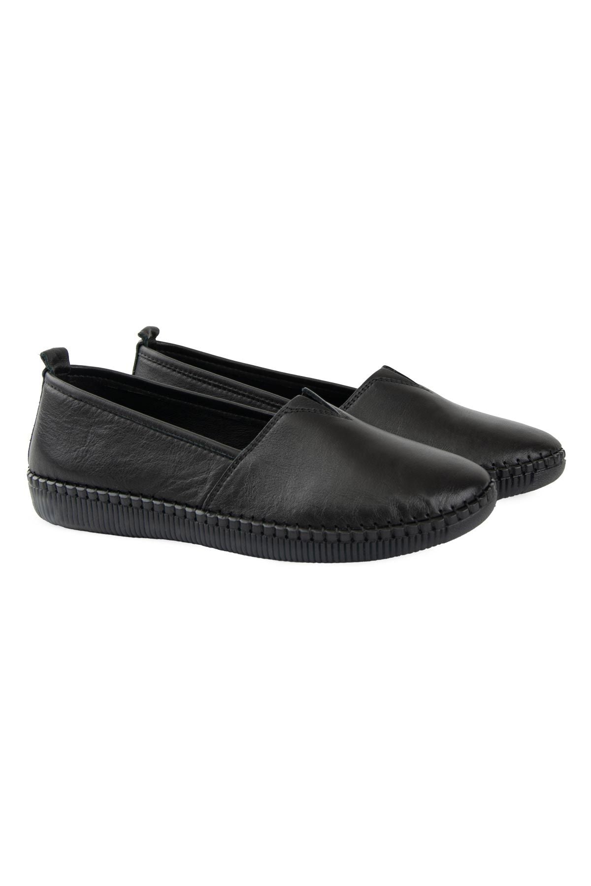 Pegia Women's Genuine Leather Shoe DG6097  - Black