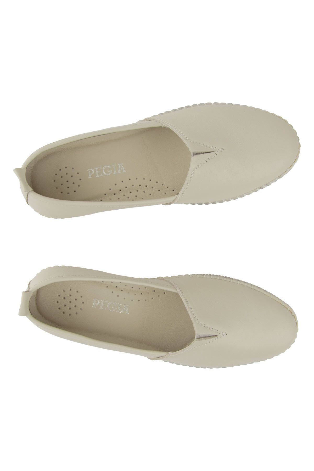 Pegia Women's Genuine Leather Shoe DG6097  - Beige