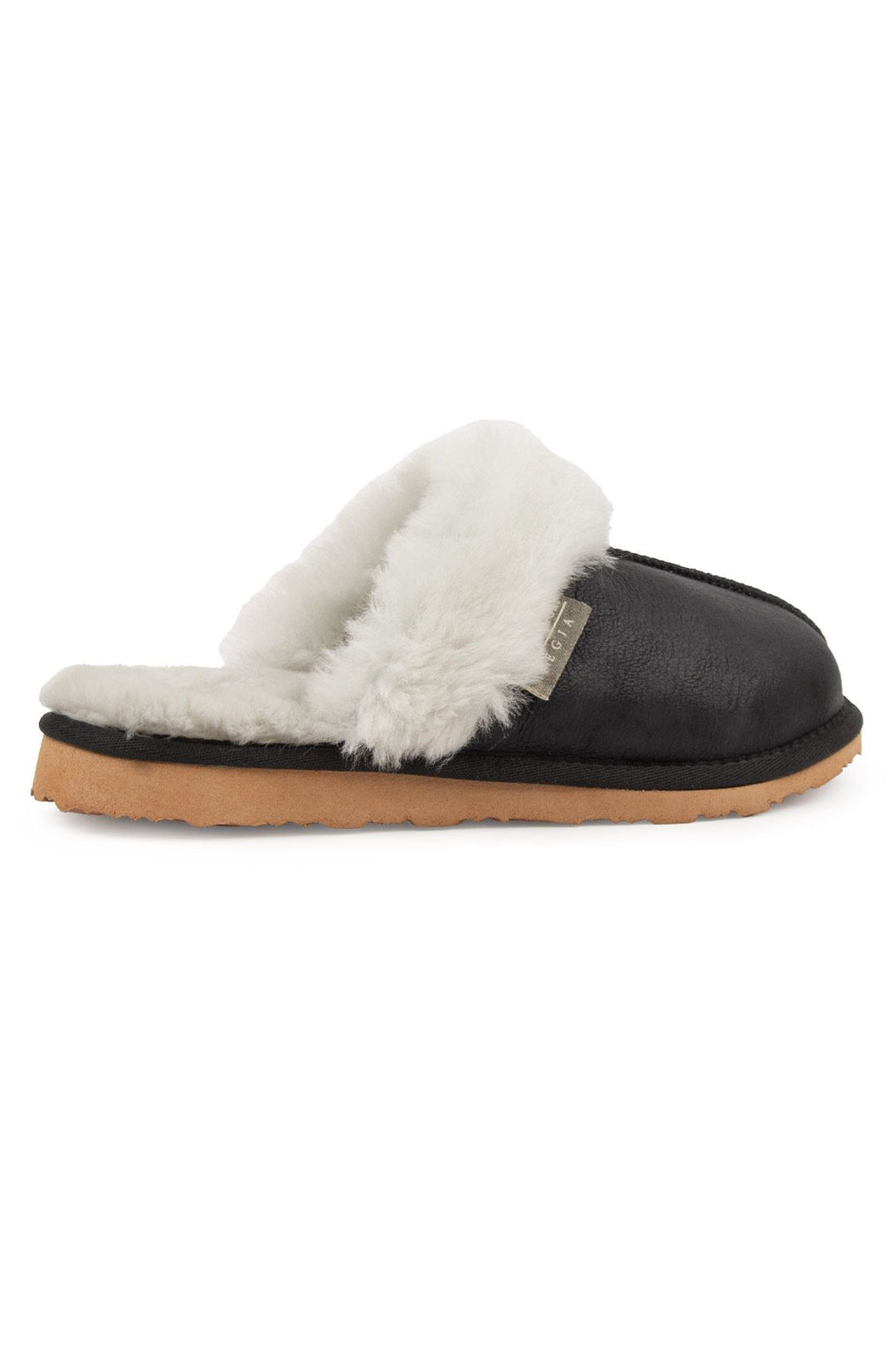 Pegia Women's Leather Slippers 191207  - Grey