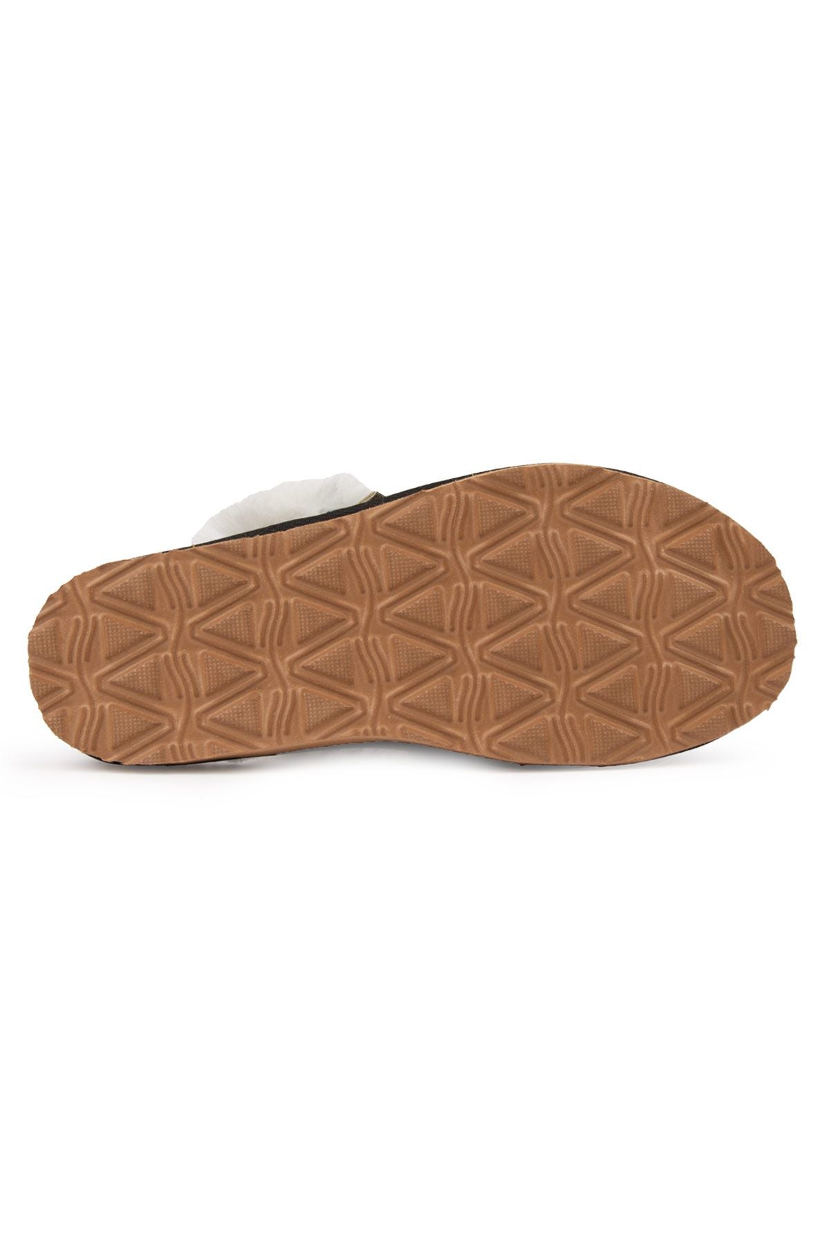 Pegia Women's Leather Slippers 191207  - Grey