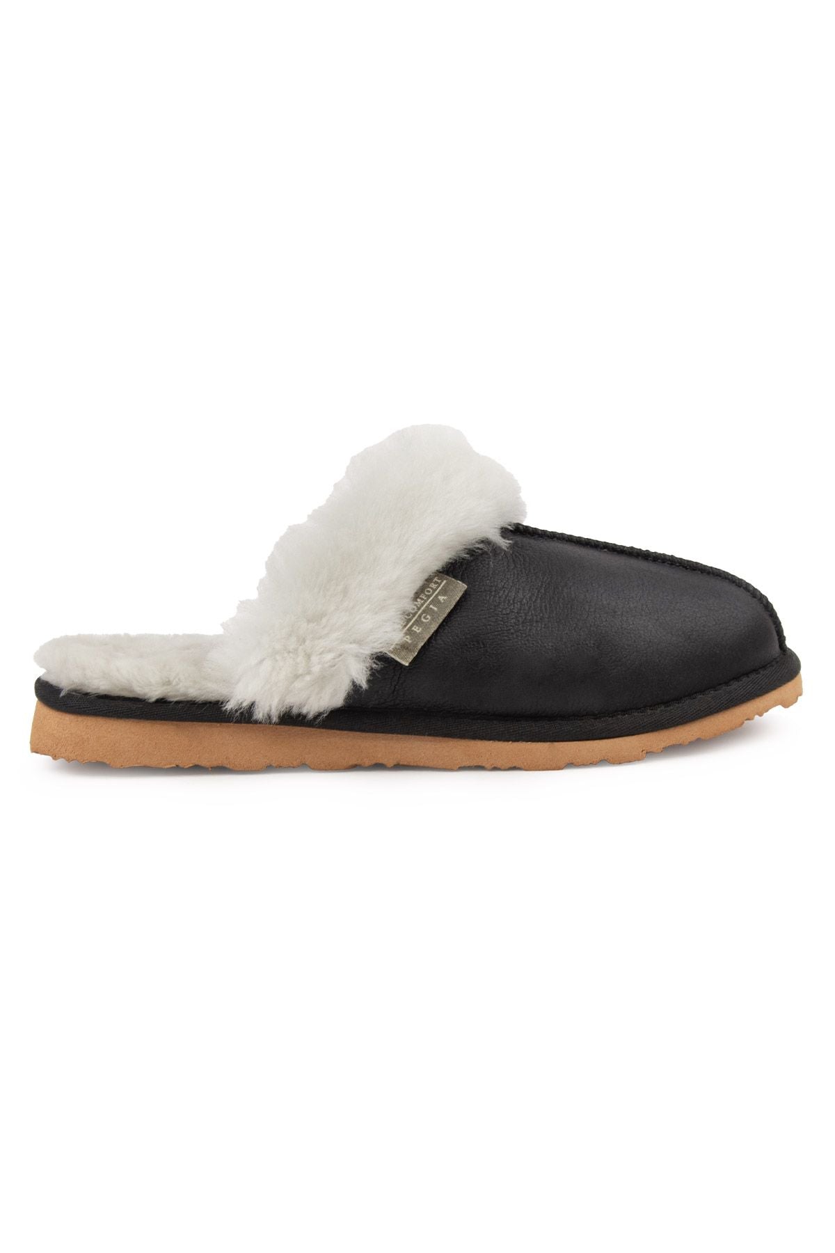 Pegia Women's Leather Slippers 191207  - Grey