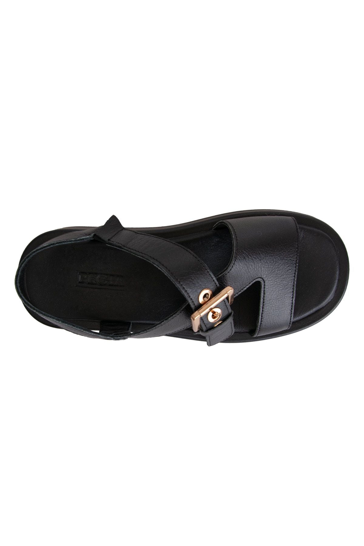 Pegia Women's Genuine Leather Sandal DG6093  - Black