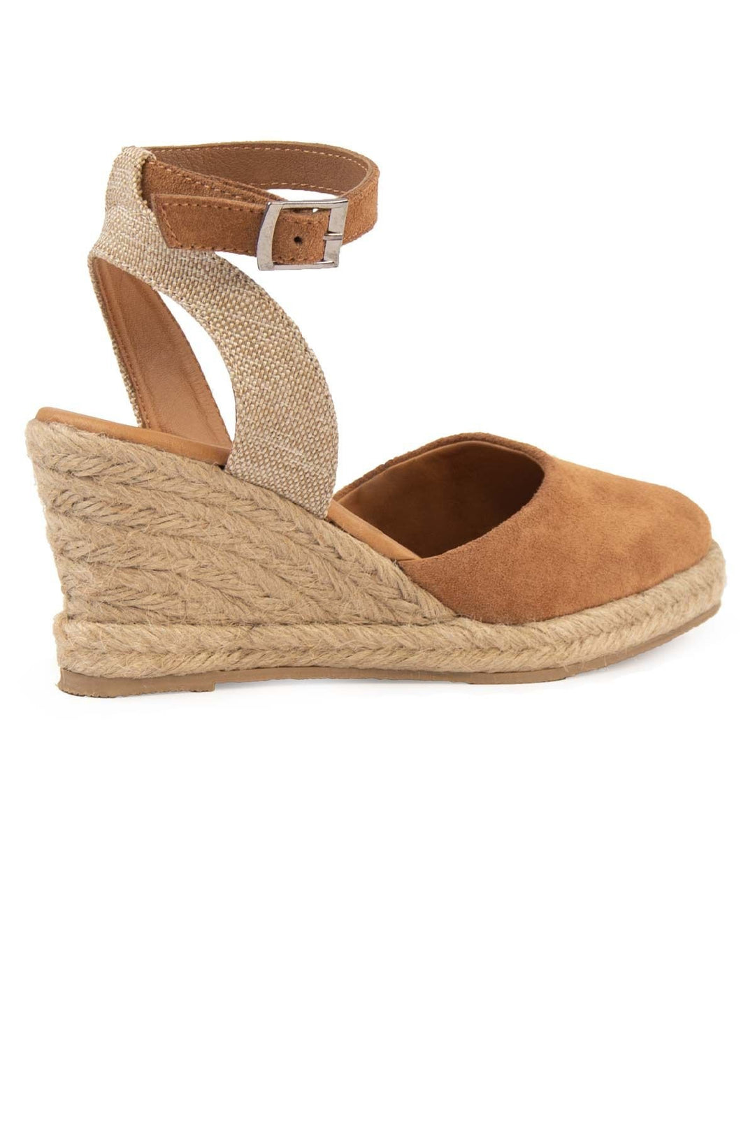 Pegia Wedge Heel Espadrille Sandals DG6038  - Chestnut
