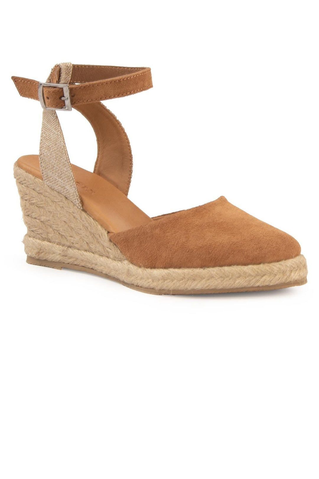 Pegia Wedge Heel Espadrille Sandals DG6038  - Chestnut