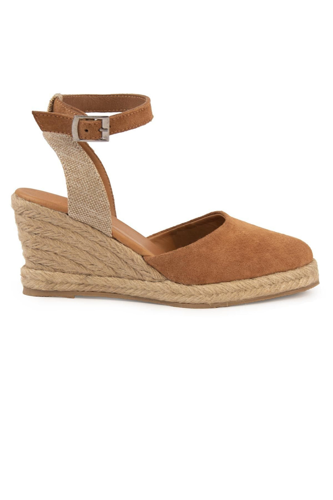 Pegia Wedge Heel Espadrille Sandals DG6038  - Chestnut