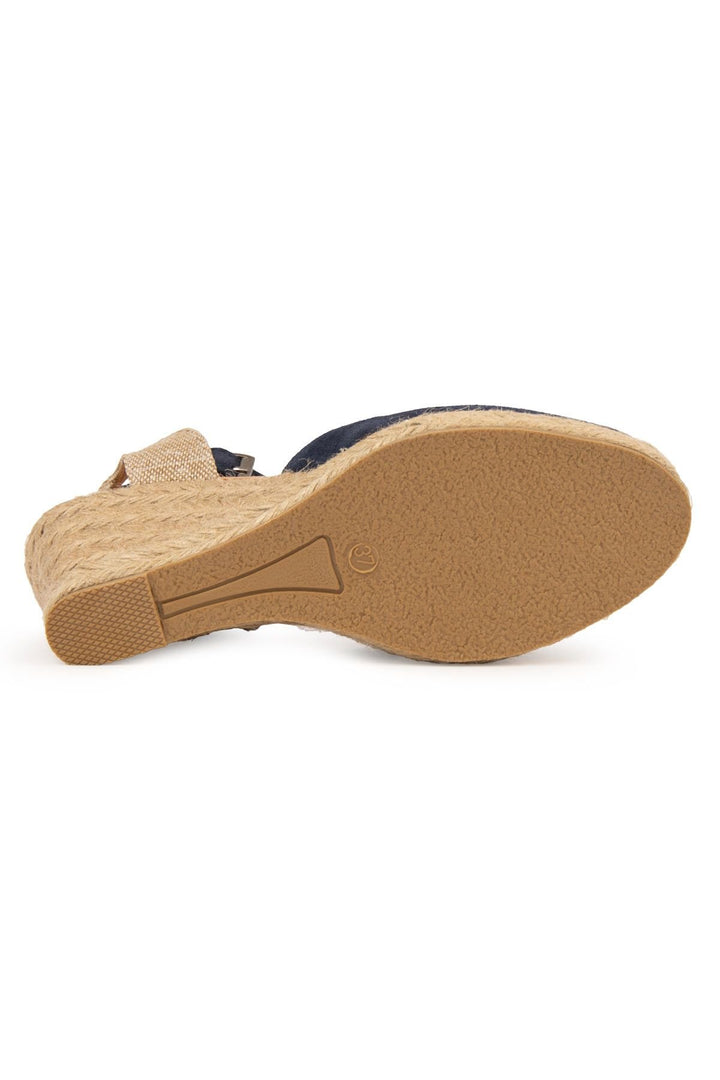Pegia Wedge Heel Espadrille Sandals DG6038  - Navy
