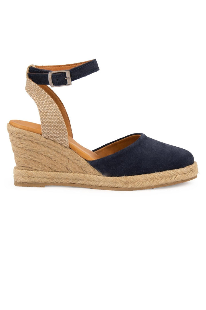 Pegia Wedge Heel Espadrille Sandals DG6038  - Navy