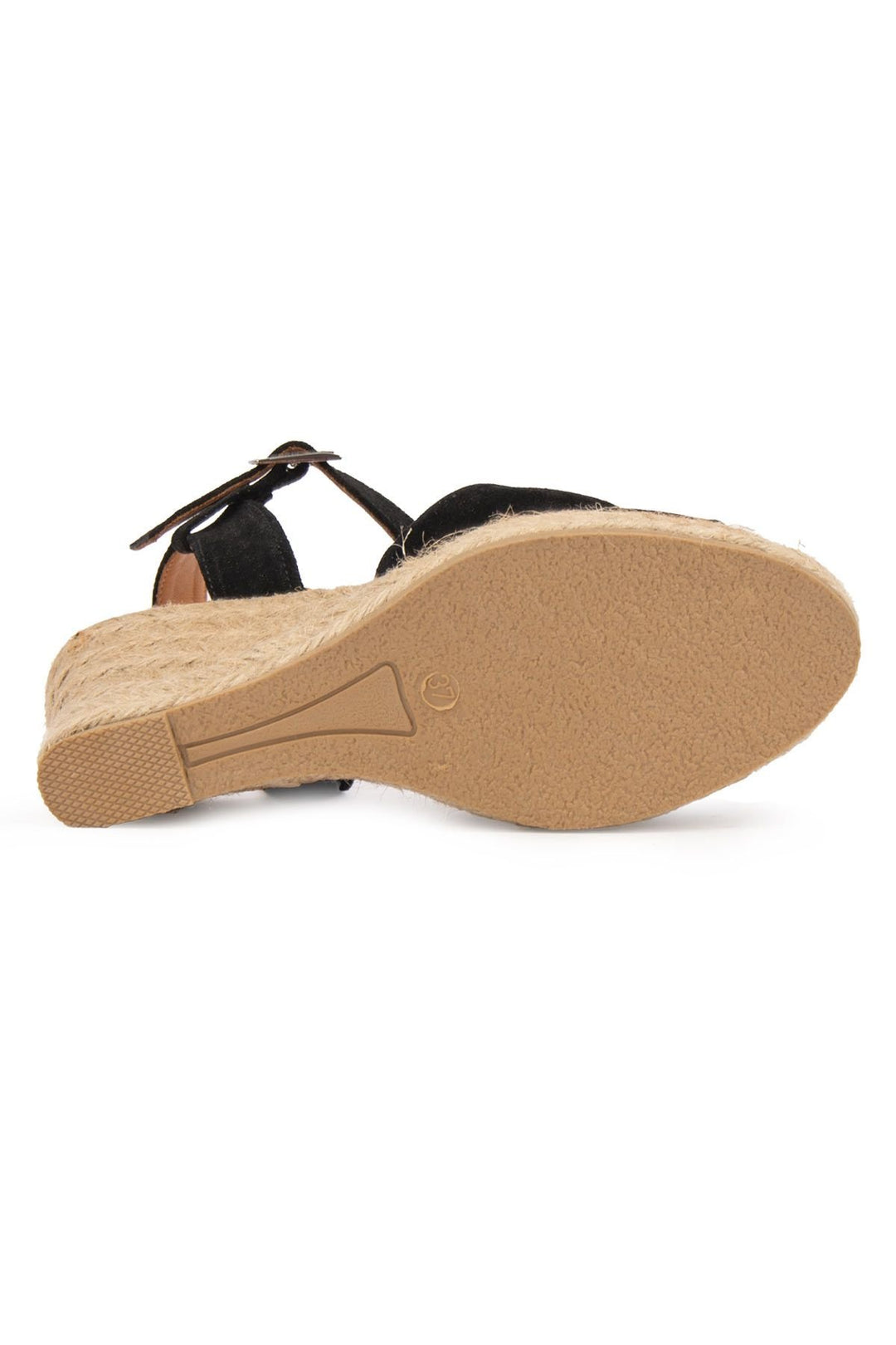 Pegia Wedge Heel Espadrille Sandals DG6039  - Black