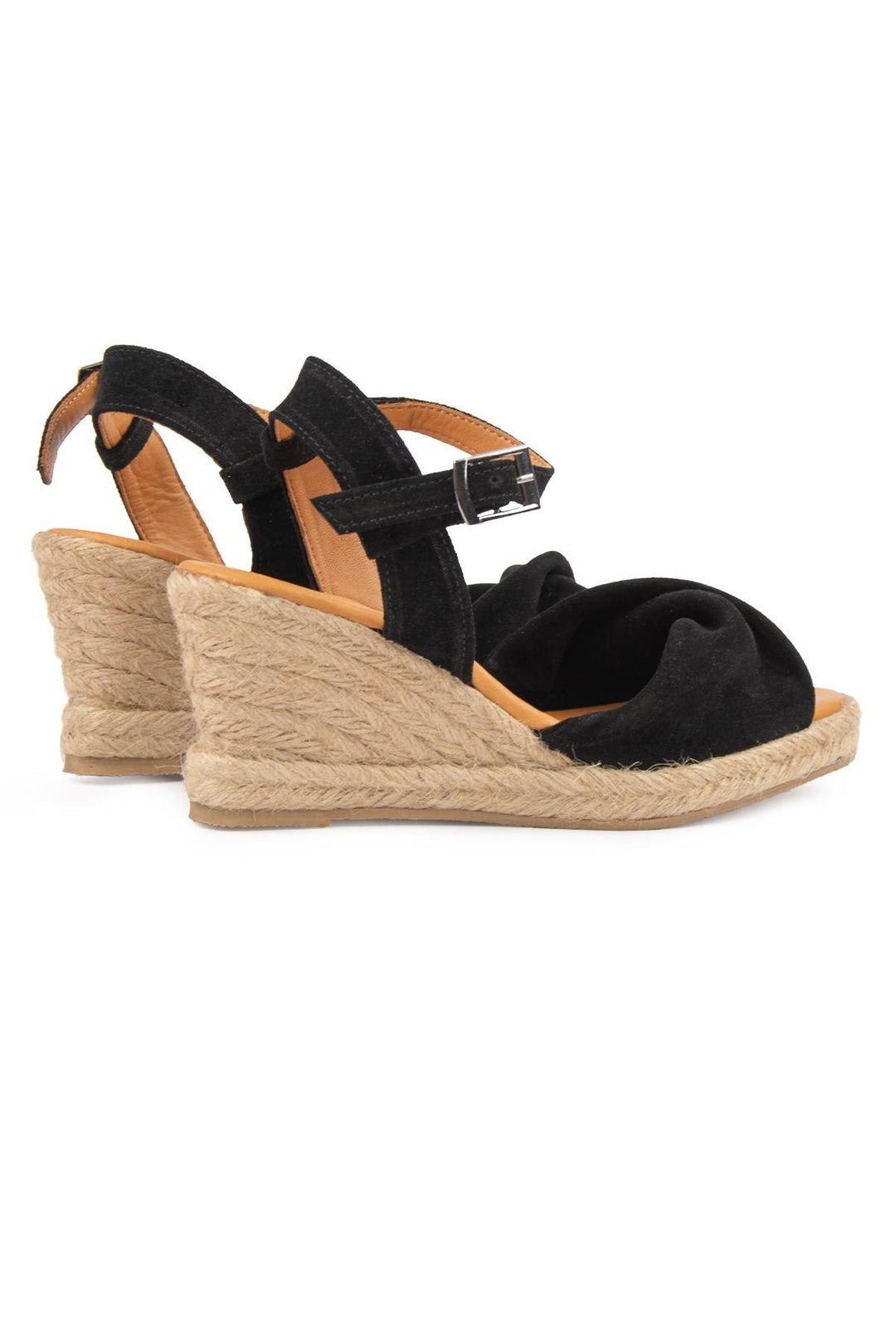 Pegia Wedge Heel Espadrille Sandals DG6039  - Black