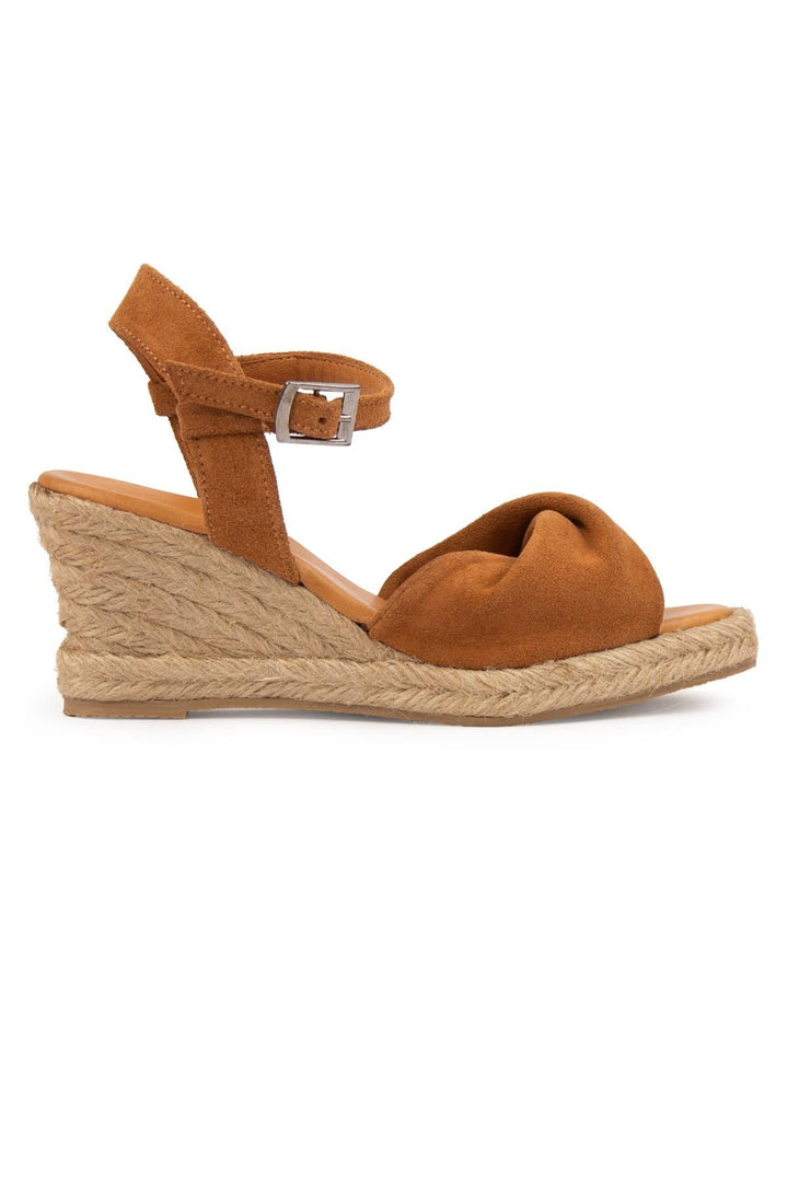 Pegia Wedge Heel Espadrille Sandals DG6039  - Chestnut