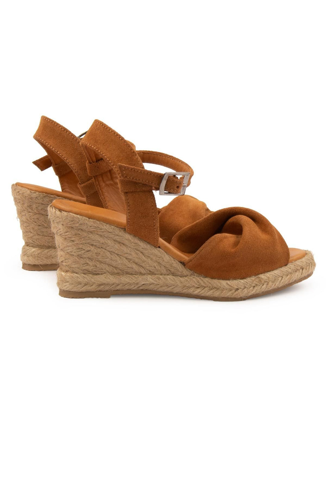 Pegia Wedge Heel Espadrille Sandals DG6039  - Chestnut