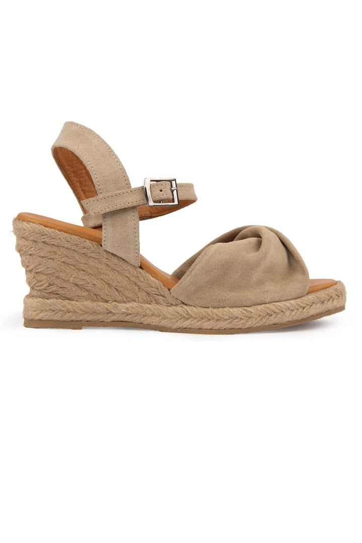 Pegia Wedge Heel Espadrille Sandals DG6039  - Stone