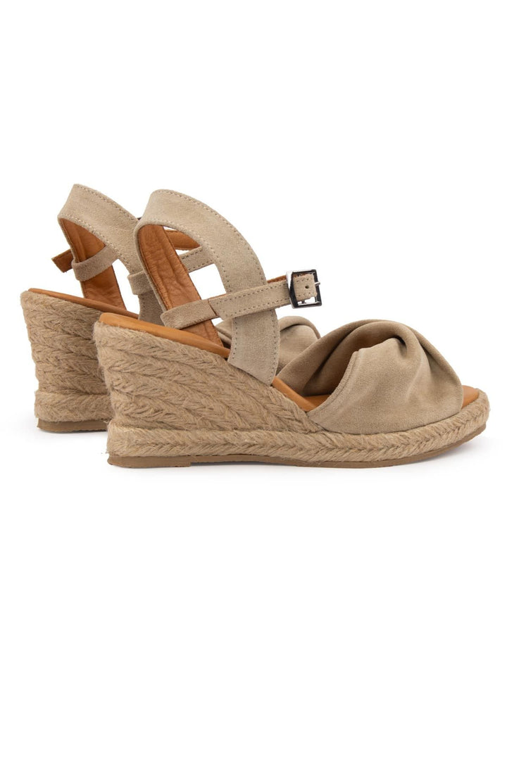 Pegia Wedge Heel Espadrille Sandals DG6039  - Stone