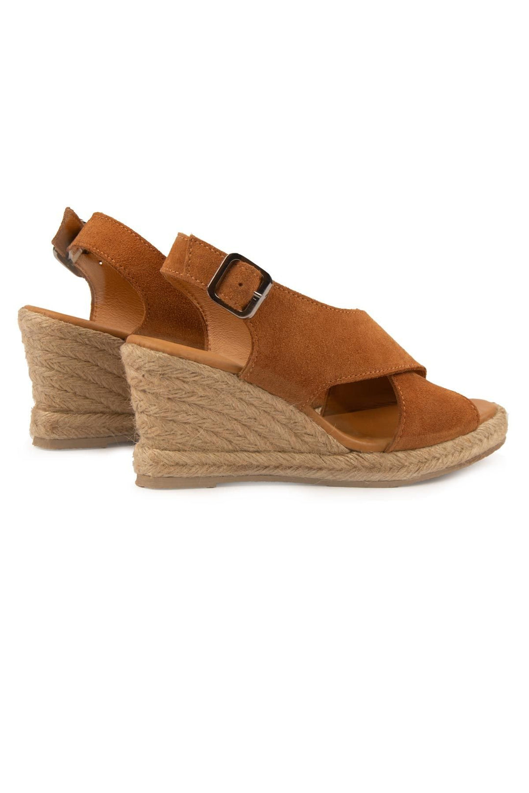 Pegia Wedge Heel Espadrille Sandals DG6040  - Chestnut