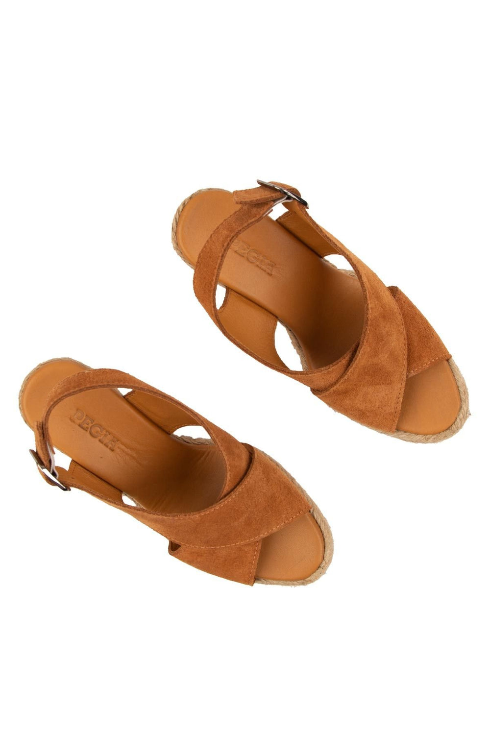 Pegia Wedge Heel Espadrille Sandals DG6040  - Chestnut