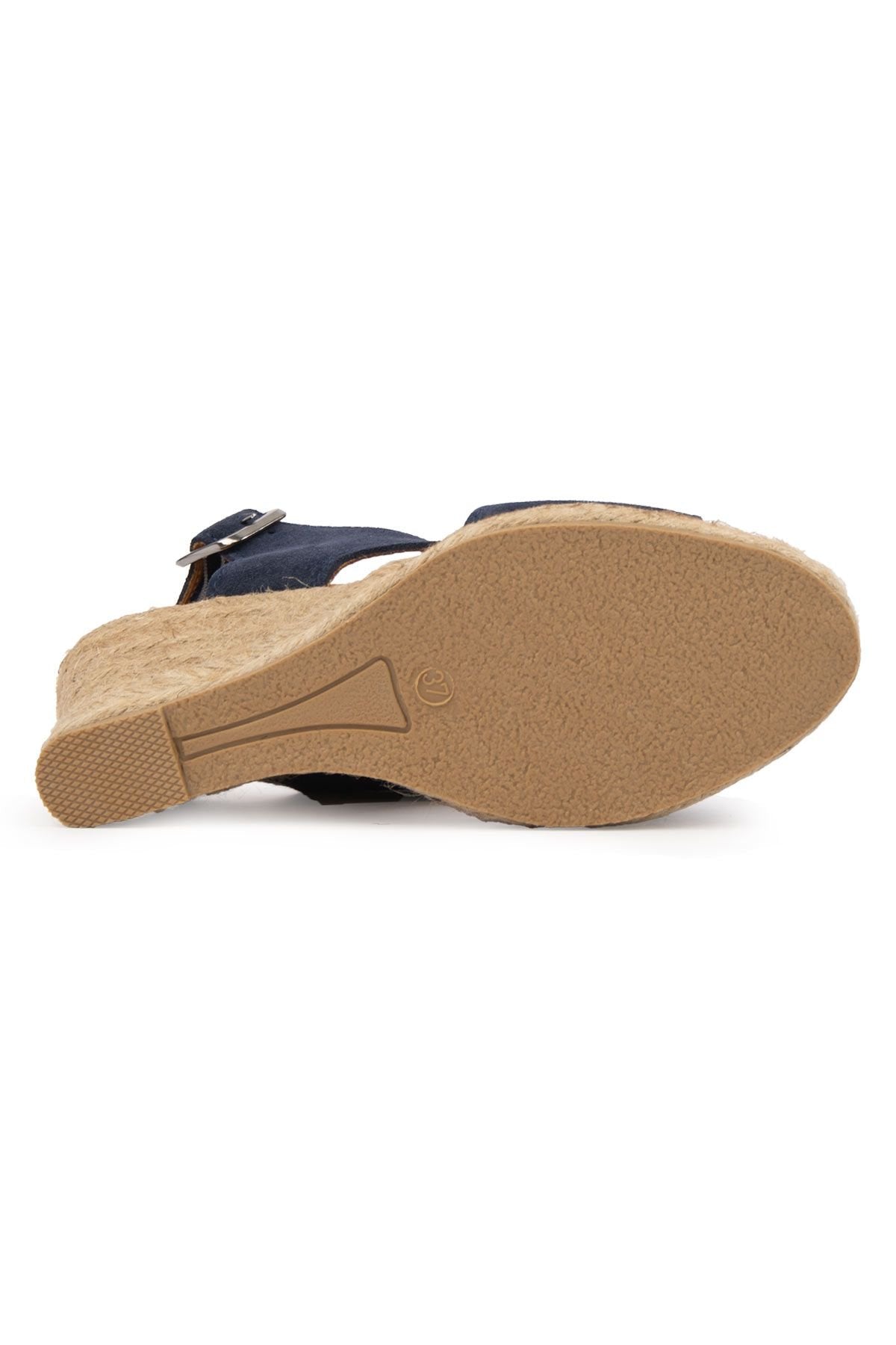 Pegia Wedge Heel Espadrille Sandals DG6040  - Navy