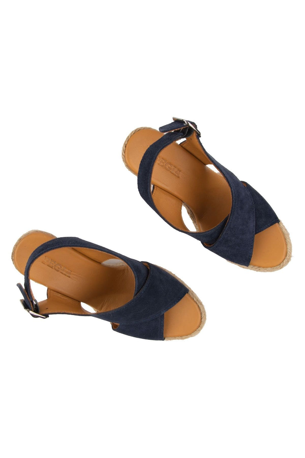 Pegia Wedge Heel Espadrille Sandals DG6040  - Navy