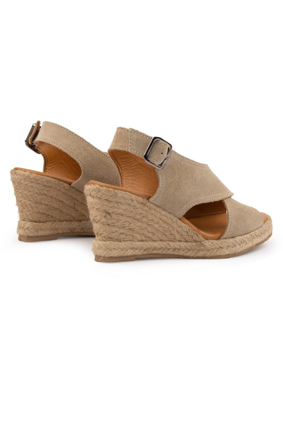 Pegia Wedge Heel Espadrille Sandals DG6040  - Stone