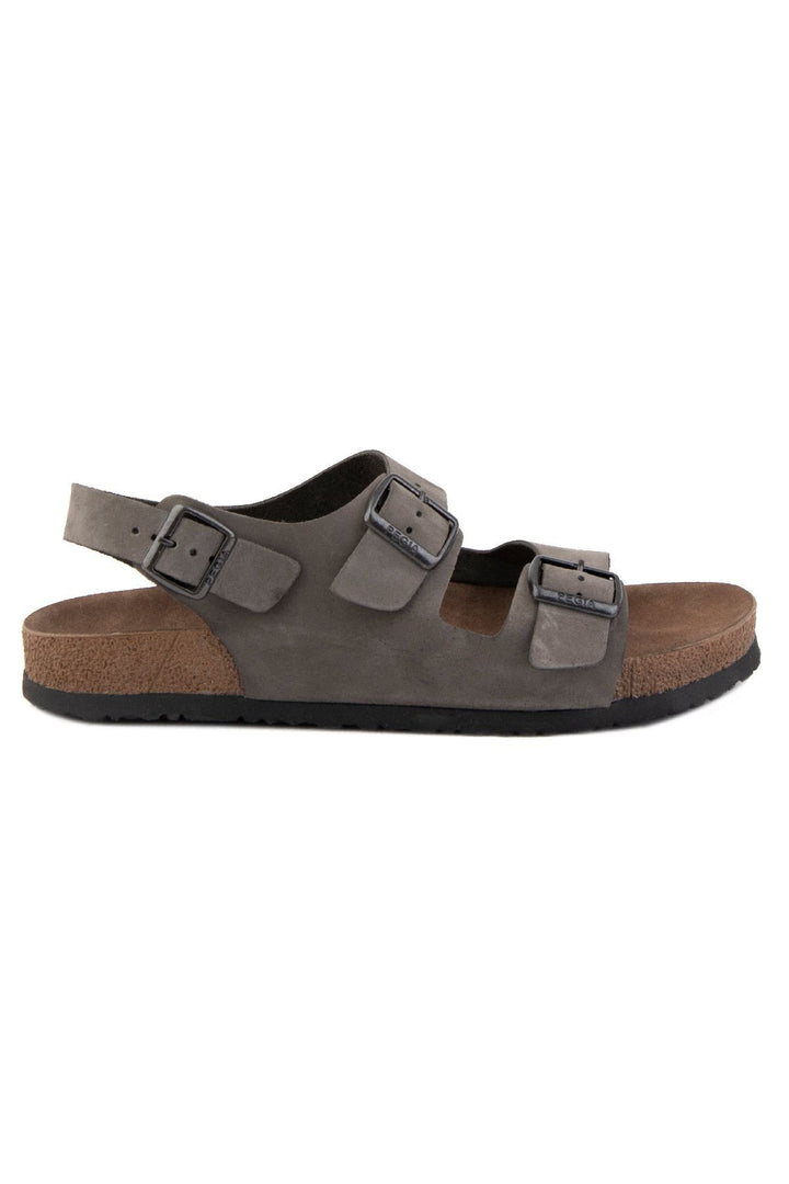 Pegia Men's Genuine Leather Sandals 215024  - Grey