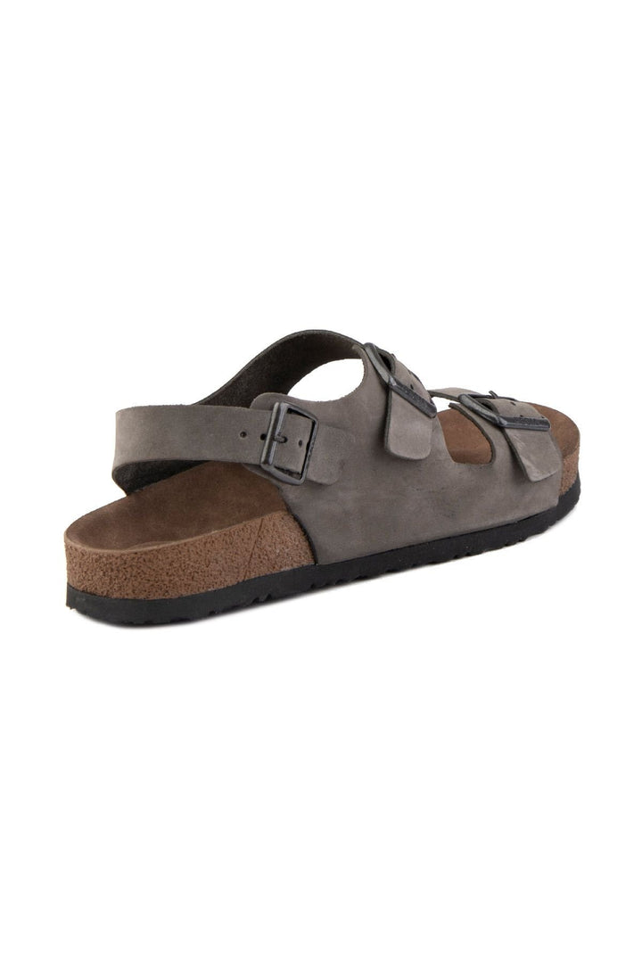 Pegia Men's Genuine Leather Sandals 215024  - Grey