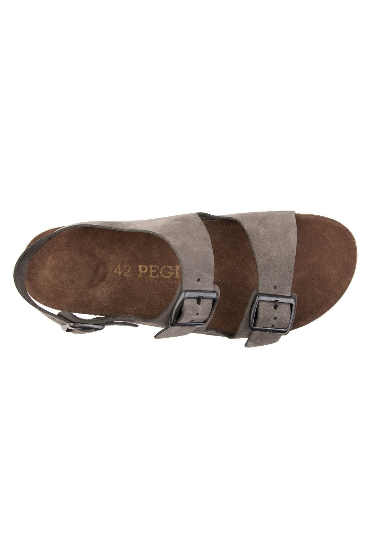 Pegia Men's Genuine Leather Sandals 215024  - Grey