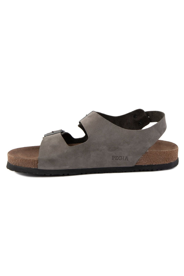 Pegia Men's Genuine Leather Sandals 215024  - Grey