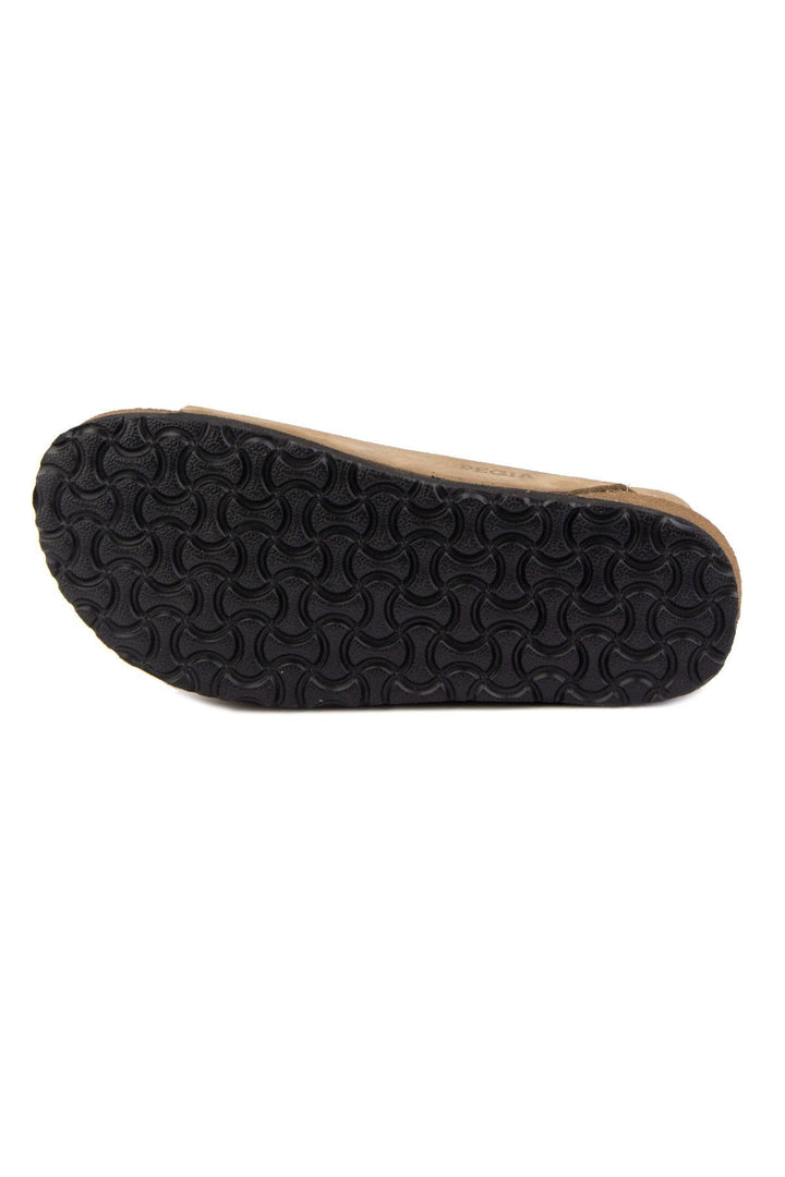 Pegia Men's Genuine Leather Sandals 215024  - Latte