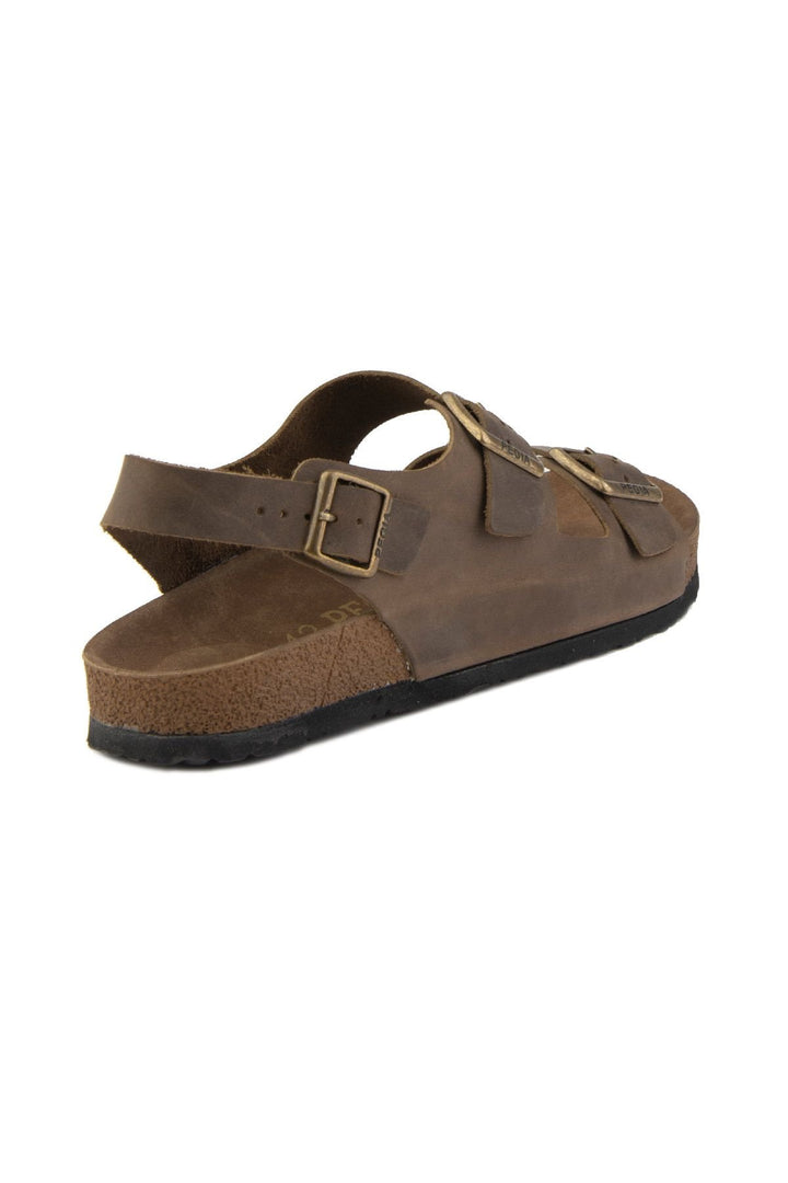 Pegia Men's Genuine Leather Sandals 215024  - Stone