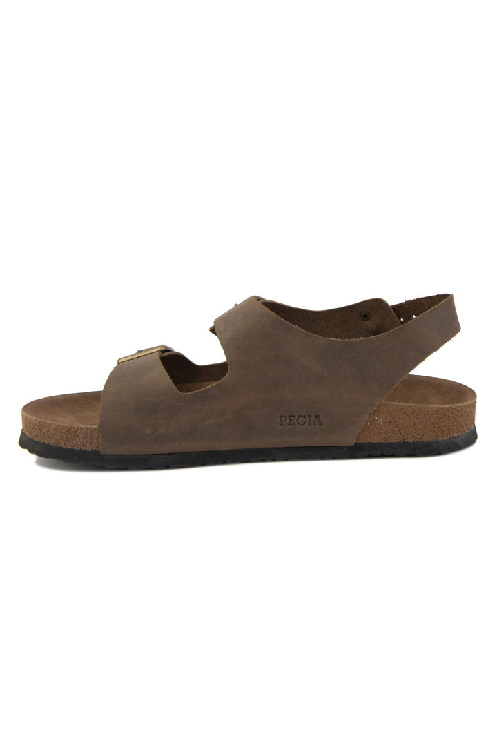 Pegia Men's Genuine Leather Sandals 215024  - Stone