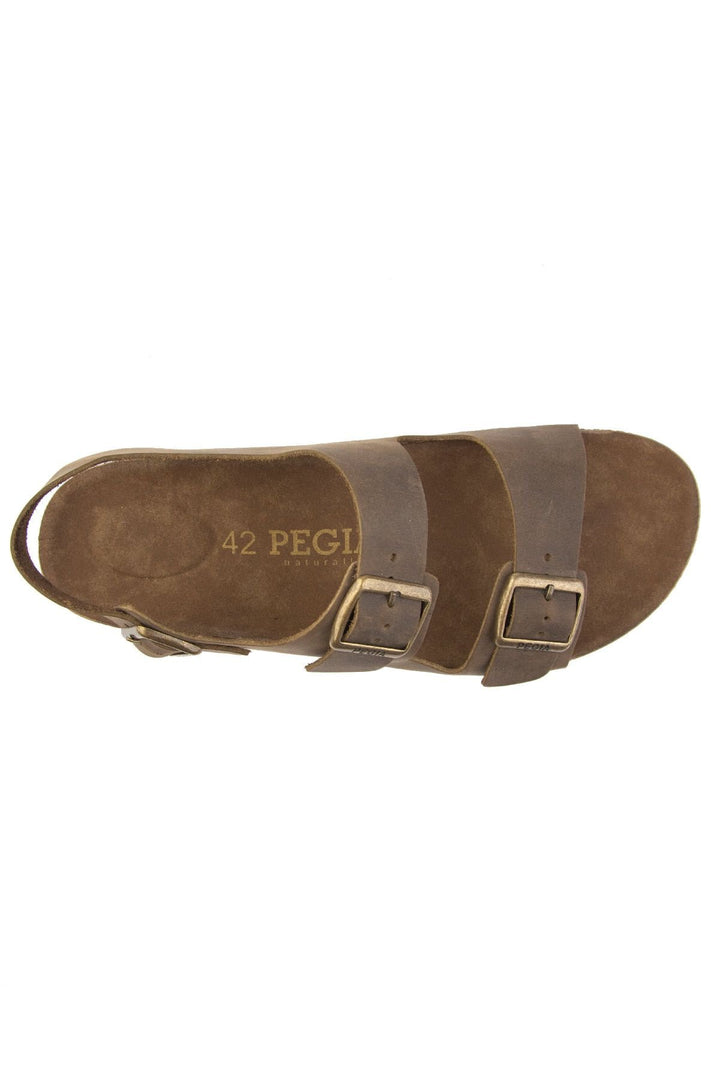 Pegia Men's Genuine Leather Sandals 215024  - Stone