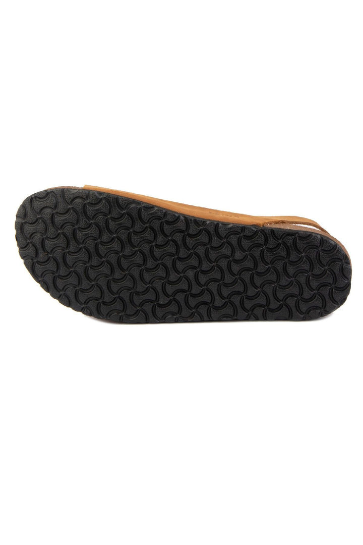 Pegia Men's Genuine Leather Sandals 215024  - Chestnut