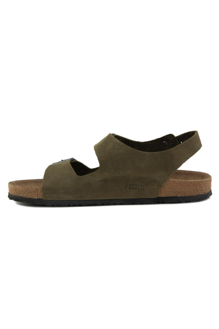 Pegia Men's Genuine Leather Sandals 215024  - Khaki