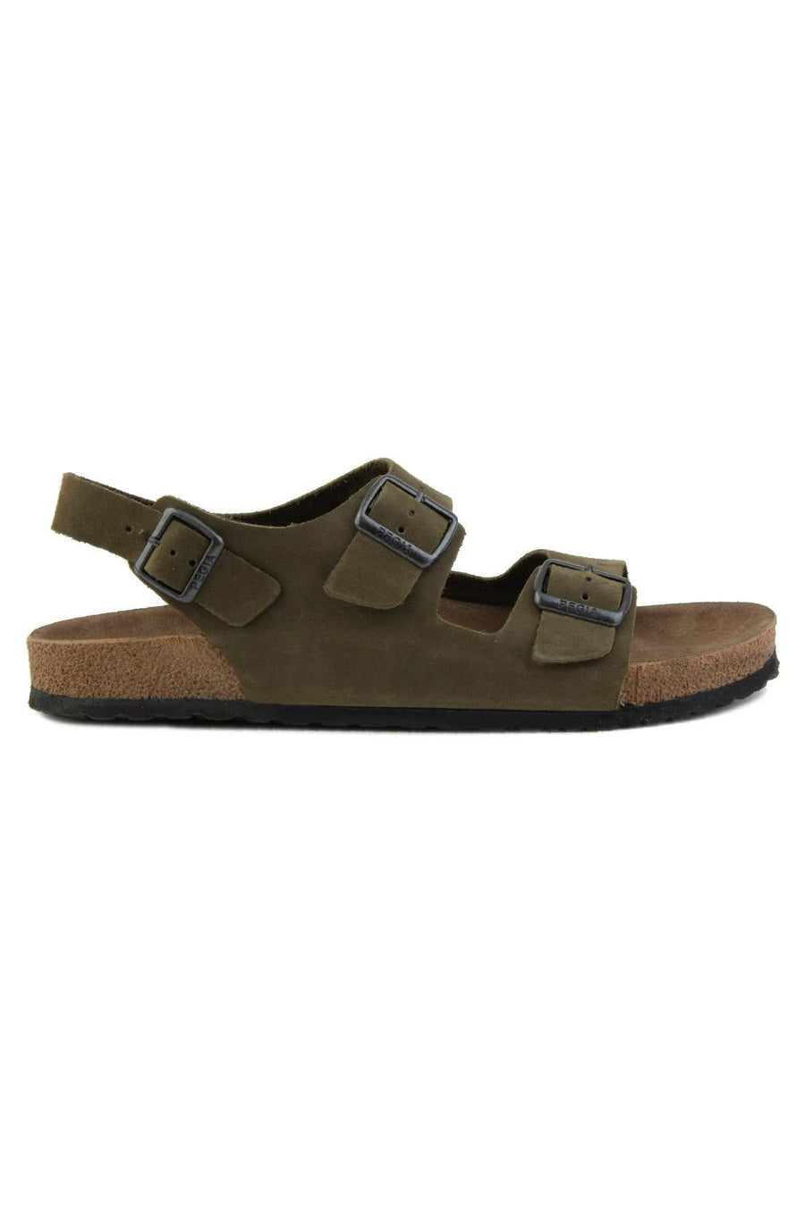 Pegia Men's Genuine Leather Sandals 215024  - Khaki