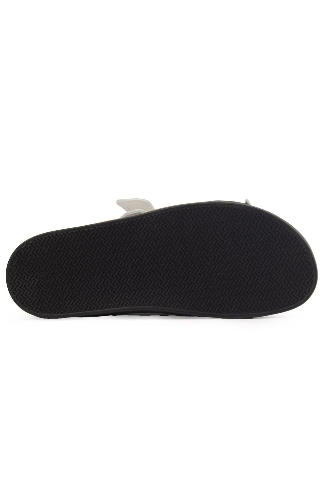 Pegia Men's Strap Leather Slippers 215028  - White