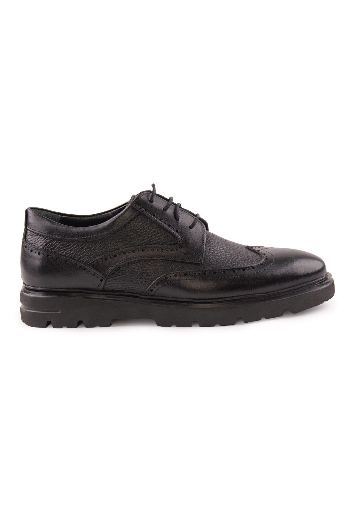 Pegia Men's Leather Shoes DG5017  - Black