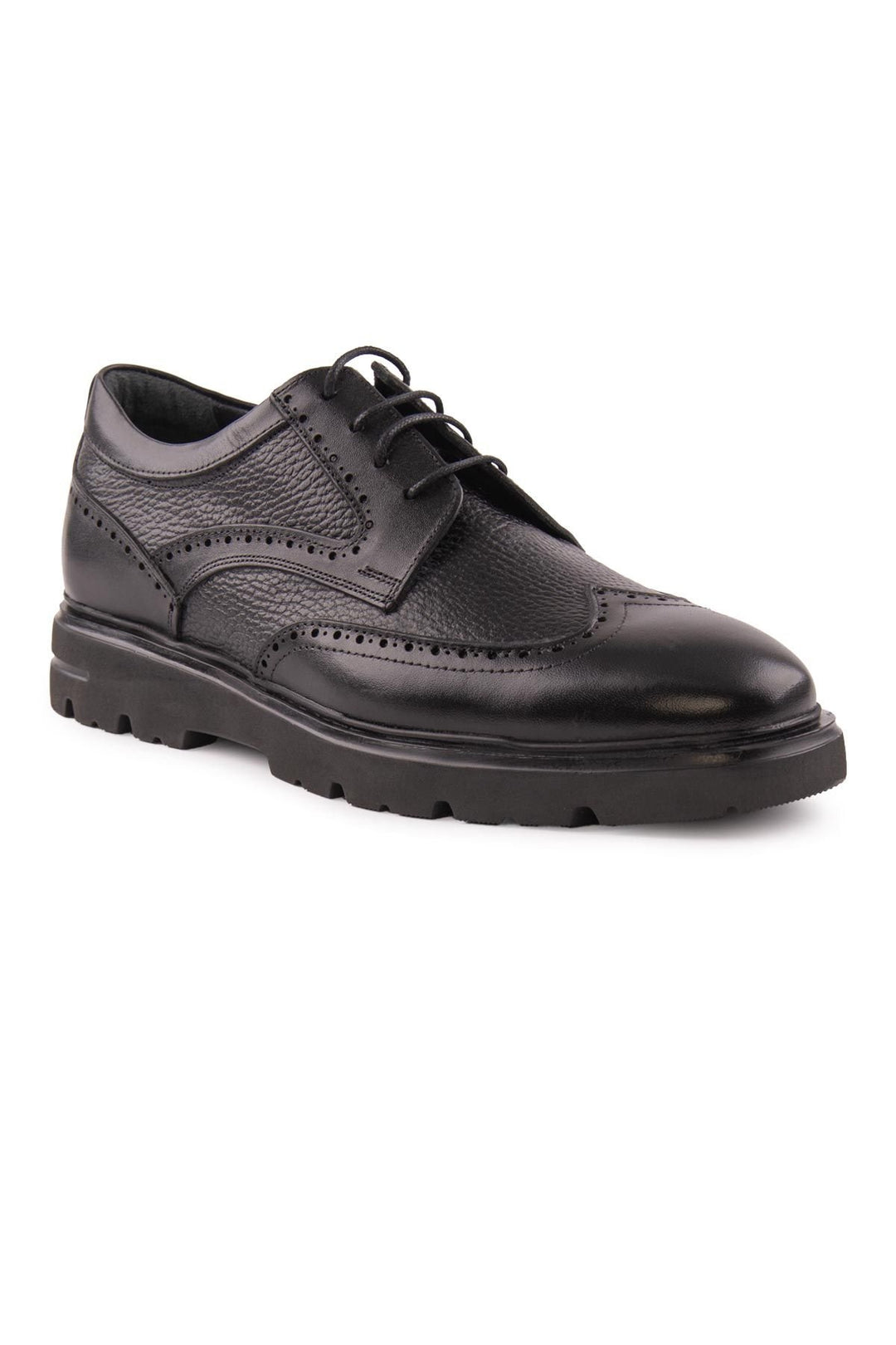 Pegia Men's Leather Shoes DG5017  - Black