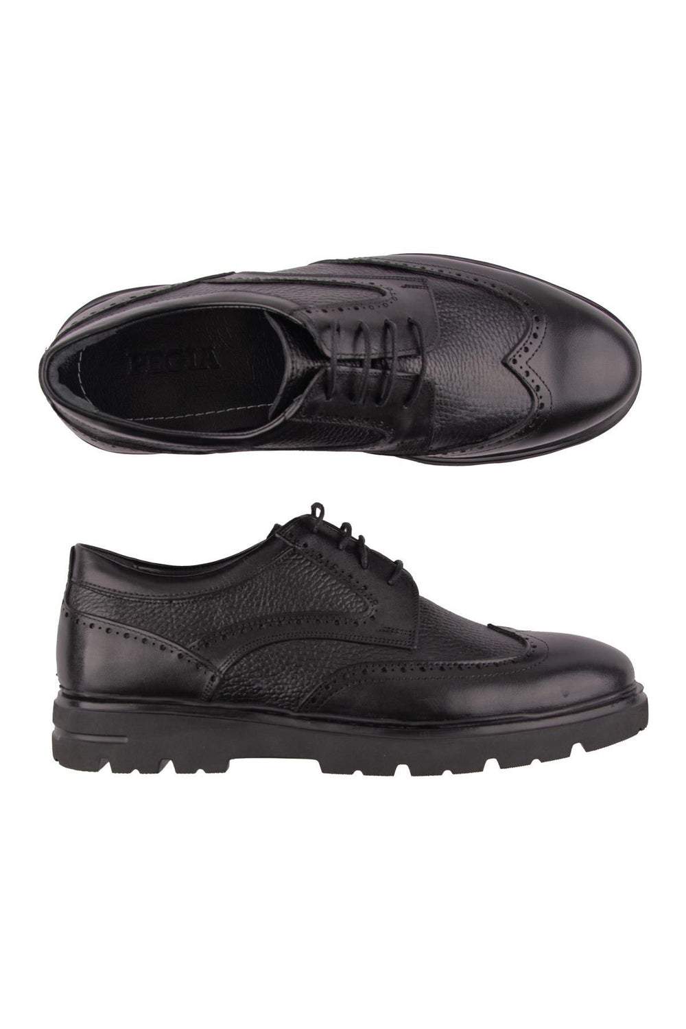 Pegia Men's Leather Shoes DG5017  - Black