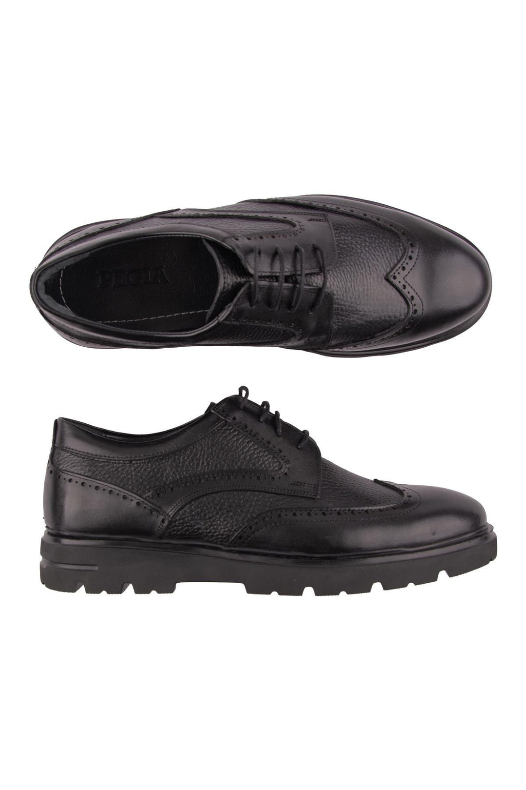 Pegia Men's Leather Shoes DG5017  - Black