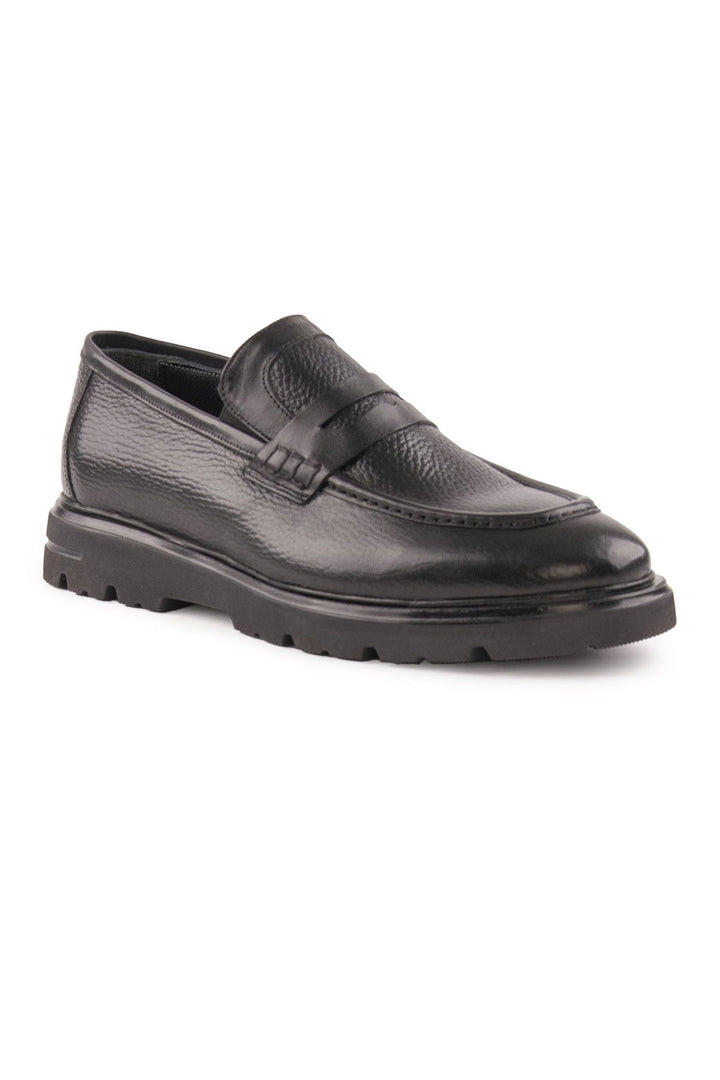 Pegia Men's Leather Shoes DG5018  - Black