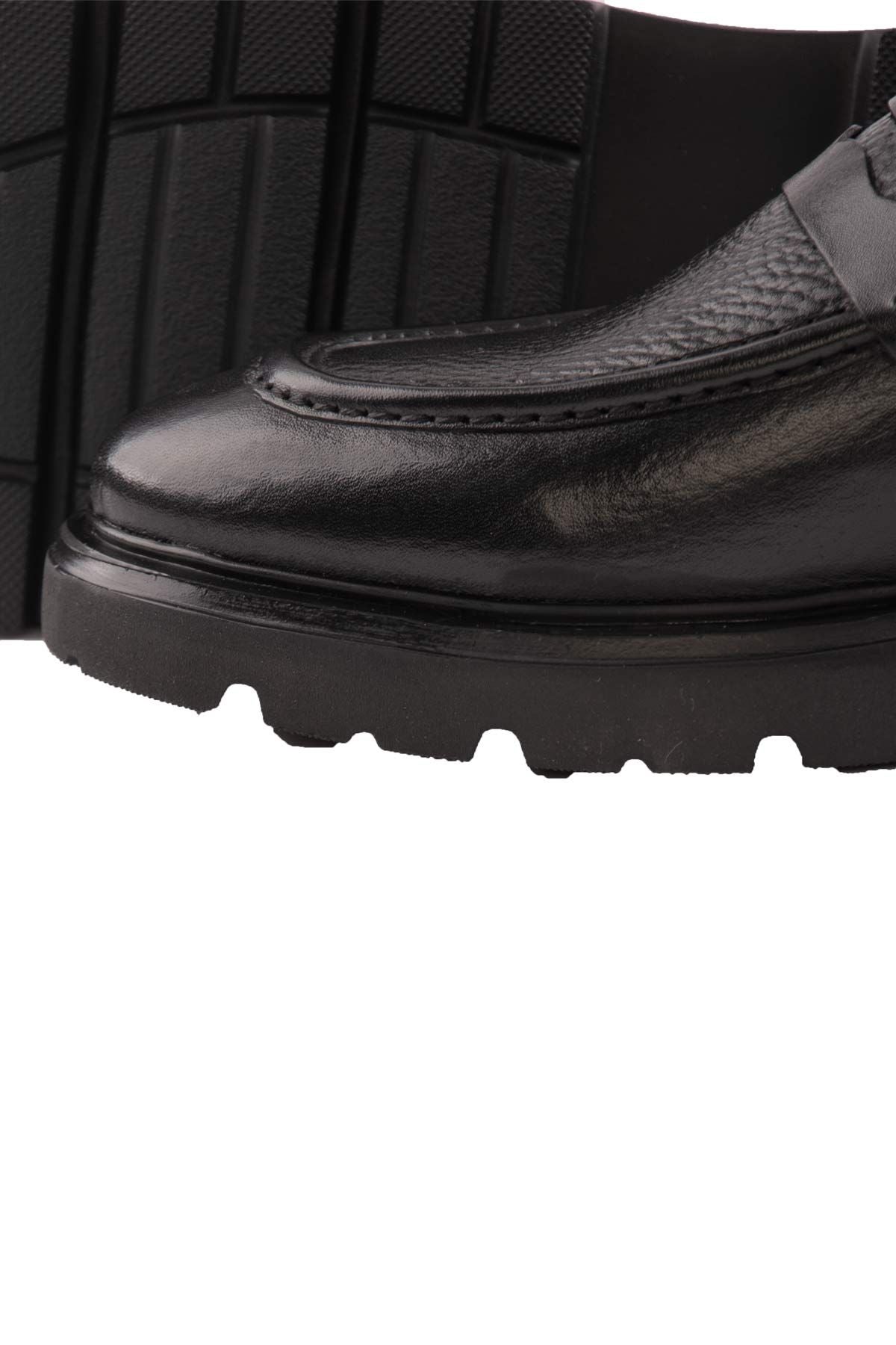 Pegia Men's Leather Shoes DG5018  - Black