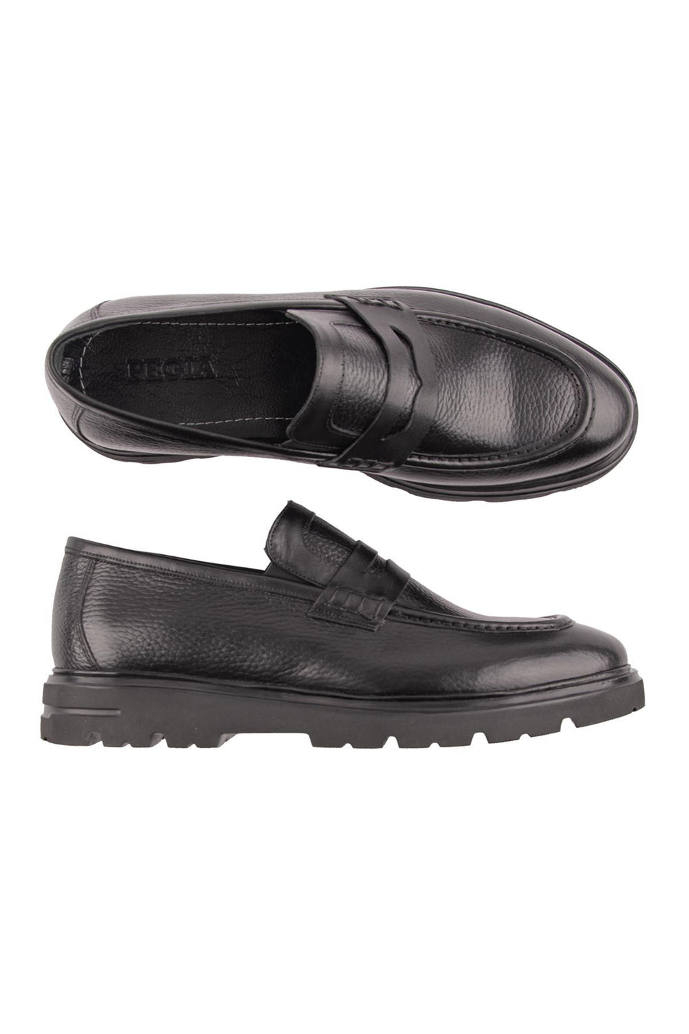 Pegia Men's Leather Shoes DG5018  - Black