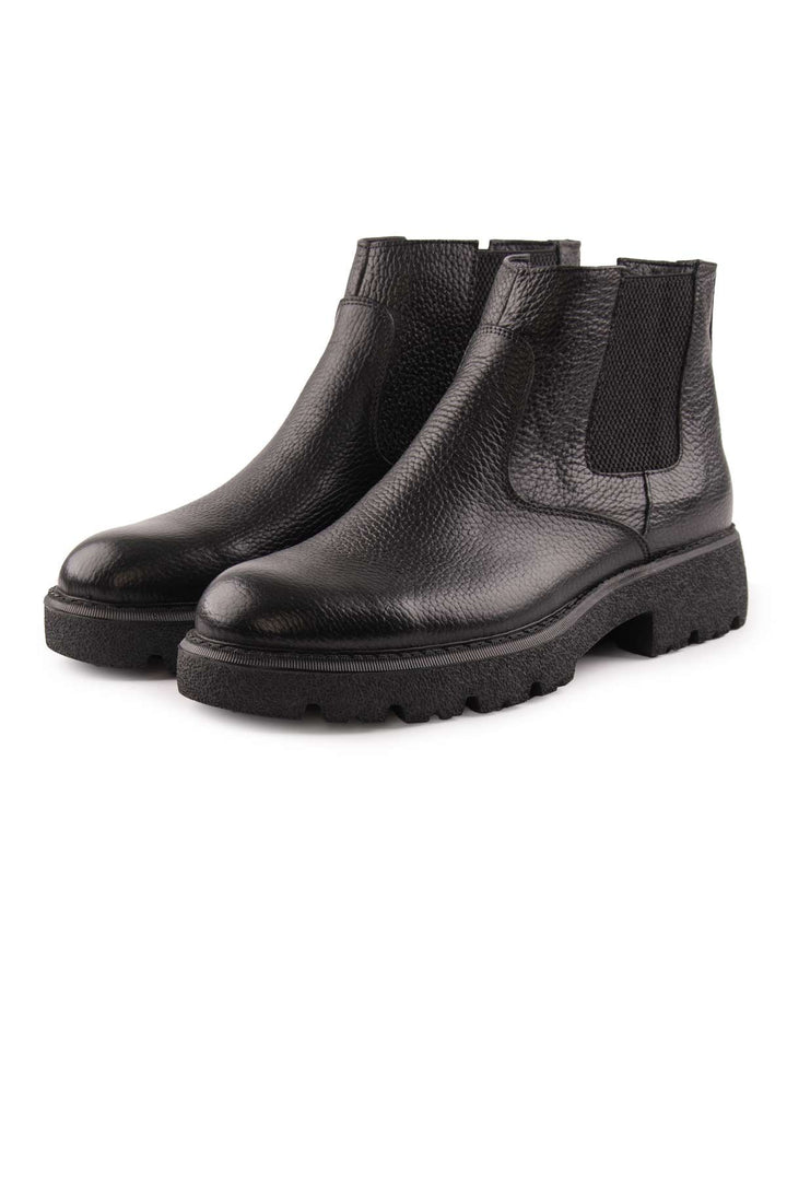Pegia Men's Leather Chelsea Boots DG5013  - Black