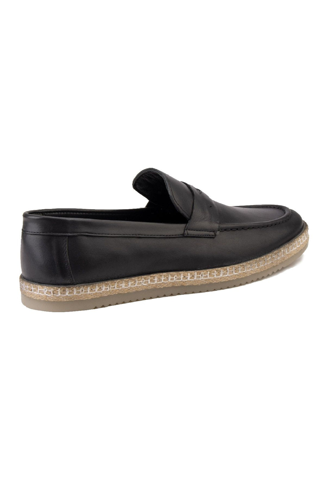 Pegia Men's Leather Espadrille Shoes DG5004  - Black