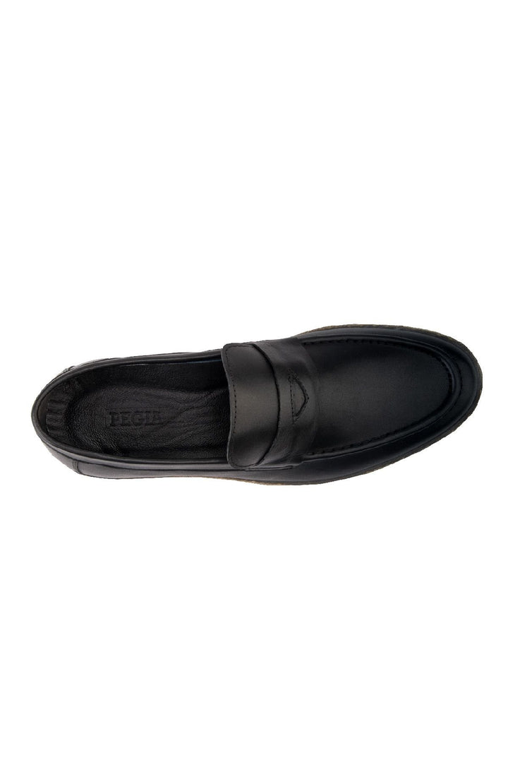 Pegia Men's Leather Espadrille Shoes DG5004  - Black