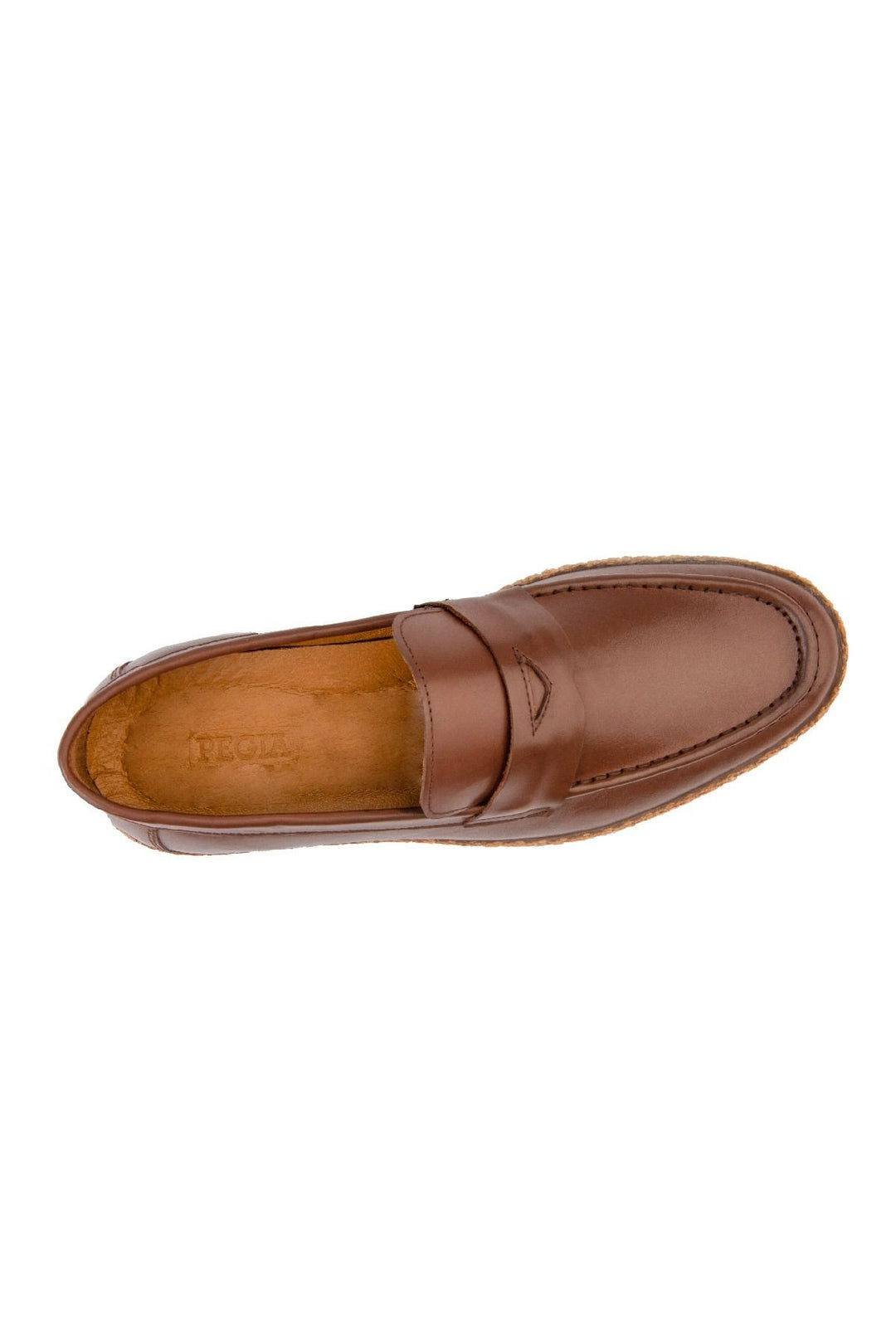 Pegia Men's Leather Espadrille Shoes DG5004  - Chestnut