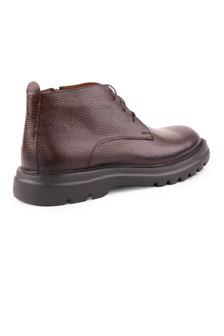 Pegia Men's Leather Zipper Boots DG5015  - Choco