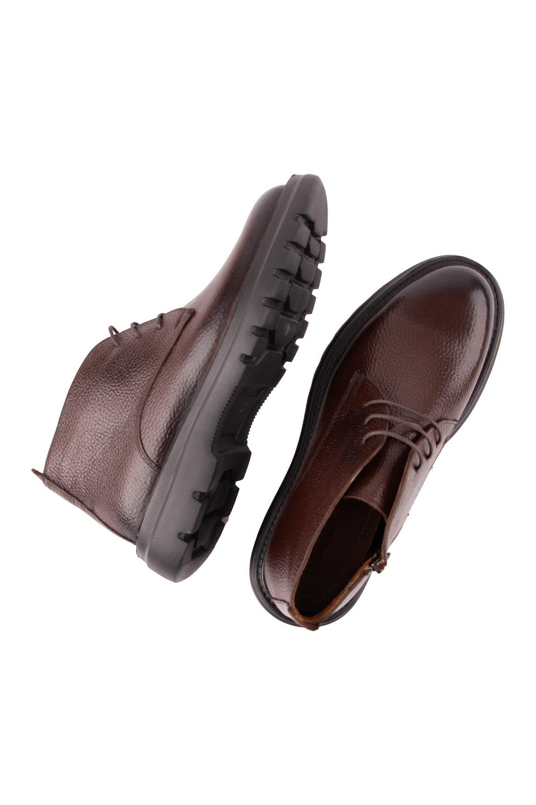 Pegia Men's Leather Zipper Boots DG5015  - Choco