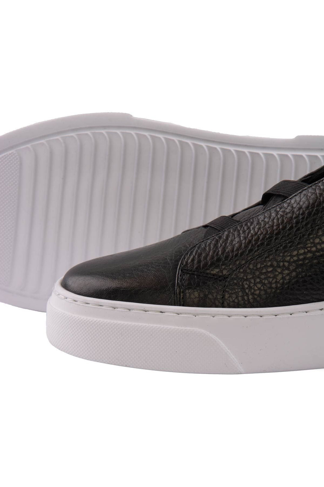 Pegia Leather Men's Sneakers DG5011  - Black